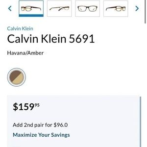 Calvin Klein Frames. They do have lenses that are -3.50.